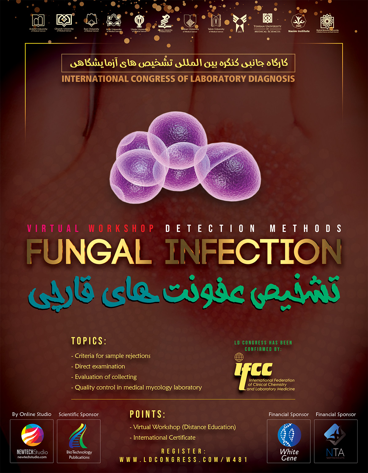 Instructions for the principles and methods of diagnosis and identification of fungi in hospital clinical specimens